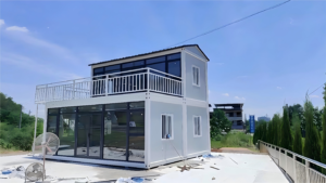 Small container home for backyard living