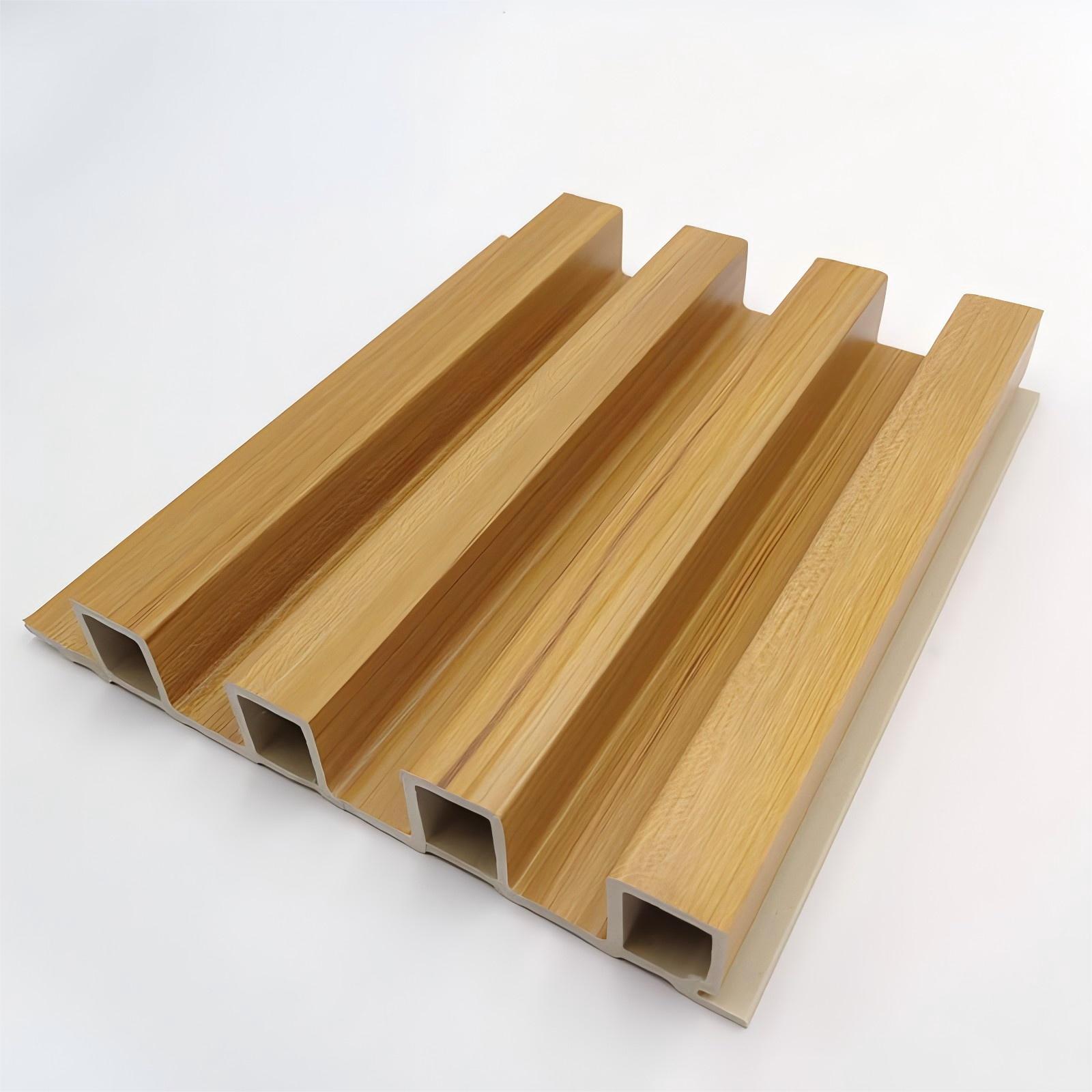 WPC Bamboo Wood Fiber Grille Wall Panels for Interior Wall Cladding - Image 2