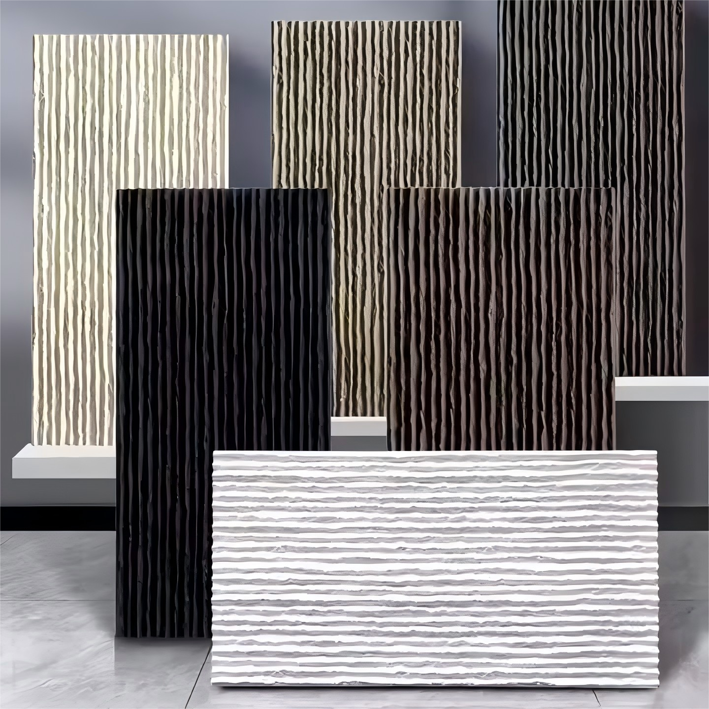 PU Natural Flowing Stone Water Feature Panels – Cultural Stone Wall for Exterior Water Curtain & Landscape Design - Image 3