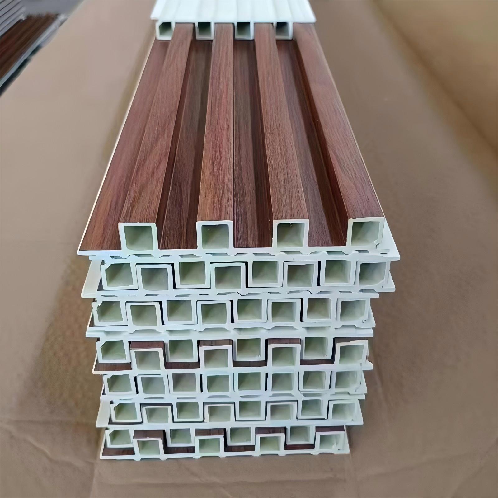 WPC Bamboo Wood Fiber Grille Wall Panels for Interior Wall Cladding - Image 4