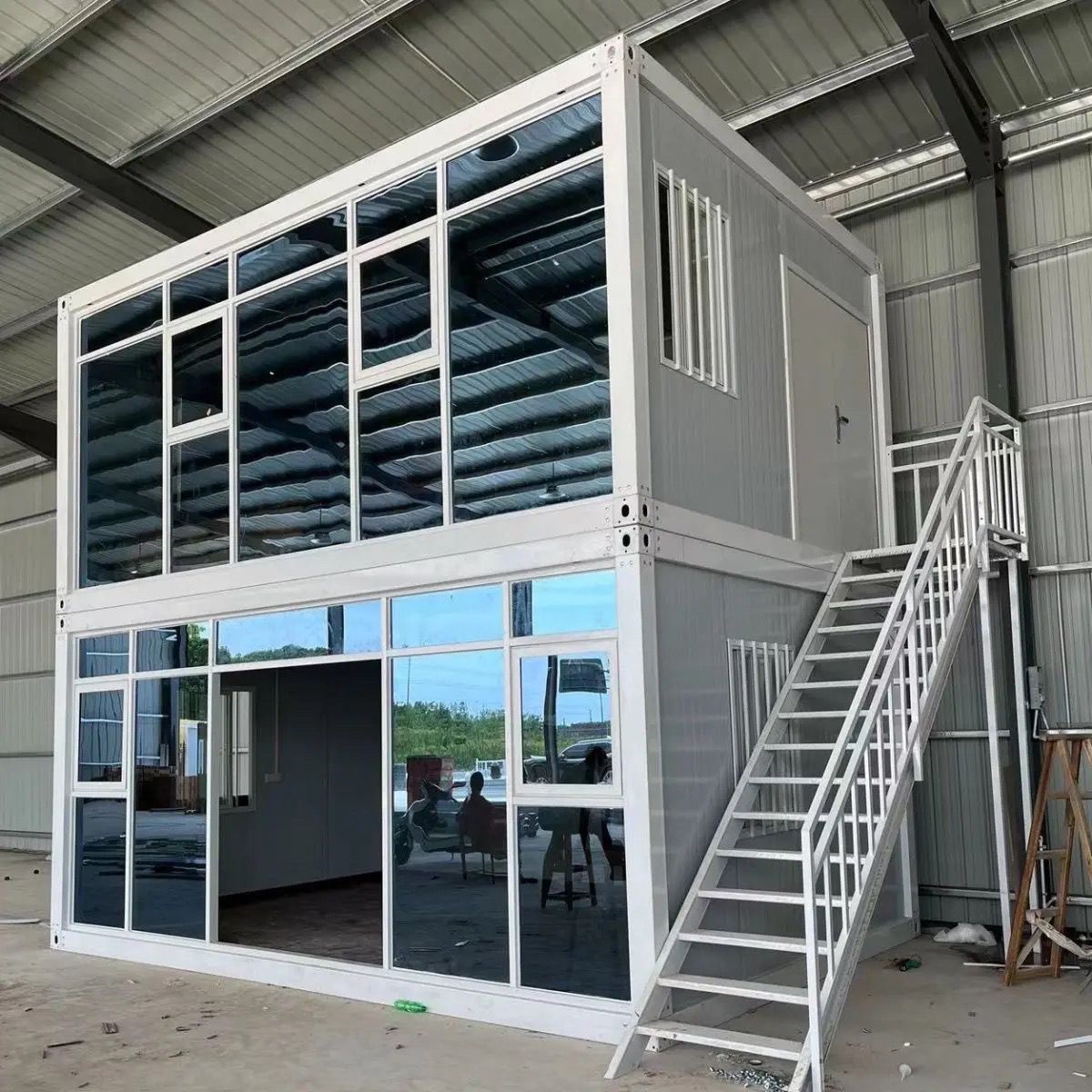Modern Modular Office Container with Glass Facade - Image 10