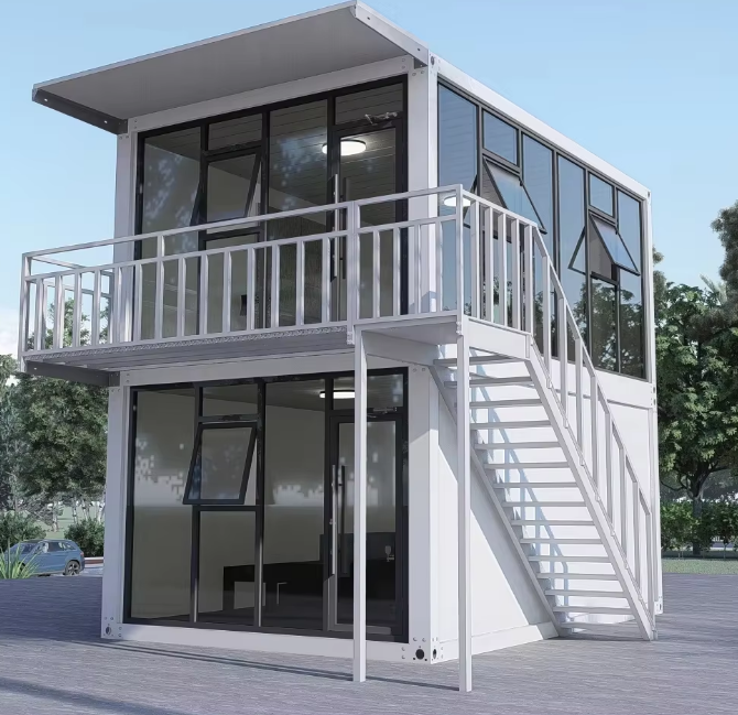 Modern Modular Office Container with Glass Facade - Image 7